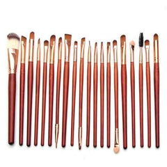Wooden Cosmetic Brush Set Eye Shadow Foundation Kabuki Brushes Tools 20Pcs