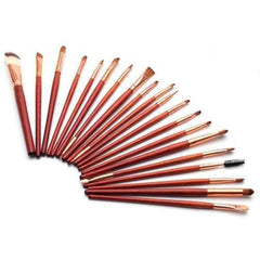 Wooden Cosmetic Brush Set Eye Shadow Foundation Kabuki Brushes Tools 20Pcs