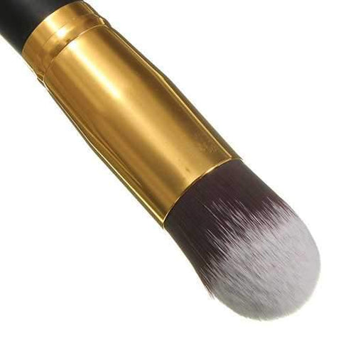 Luckyfine 4pcs Soft Makeup Brushes Set Wooden Handle Blush