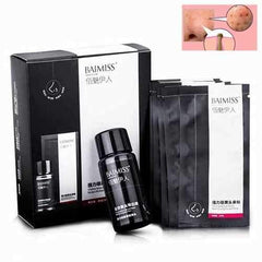 Blackhead Purifying Nose Stickers Mask Acne Pore Removal Solution Liquid Set Purifying Cleaner