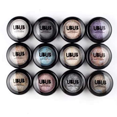 UBUB 12 Colors Baked Matte Eyeshadow Palette Glitter Shimmer Eye Shadow Makeup Cosmetics