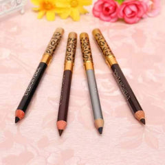 4 Colors 2 in 1 Makeup Eye Liner Eyebrow Pencil Pen Brush Cosmetic