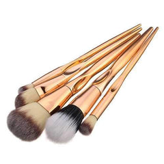 5pcs Soft Makeup Brushes Set Kit Golden Cosmetics Tools Eye Shadow Lip Blending Blush Brush