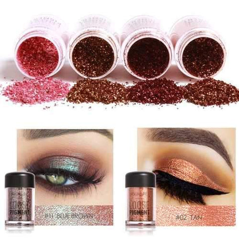 FOCALLURE Pearl Loose Eyeshadow Metallic Highlight Shimmer Pigment Powder Eye Shadow Eyes Makeup Cosmetic