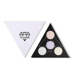 UCANBE Triangle Eyeshadow Palette Makeup Glow Highlighter