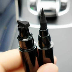 2 in 1 Black Liquid Eyeliner Wing Seal Stamp Pencil Quick Dry Waterproof Makeup