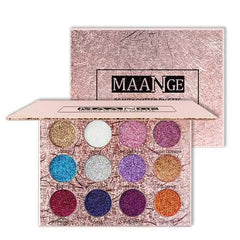 12 Colors Glitter Eyeshadow