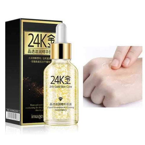IMAGIC Crystal 24K Active Gold Essence Skin Care Replenishing Moisturizing