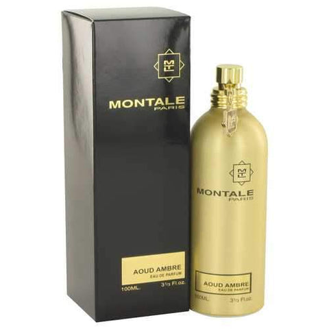 Montale Aoud Ambre by Montale Eau De Parfum Spray (Unisex) 3.4 oz (Women)