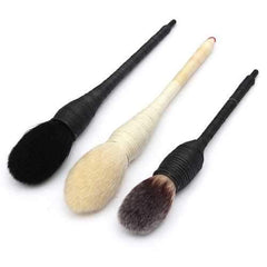 Powder Nature Goat Hair Blush Brush Blusher Handmade Rattan Cosmetic Tool